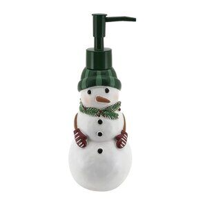 St. Nicholas Square Resin Snowman Soap Pump